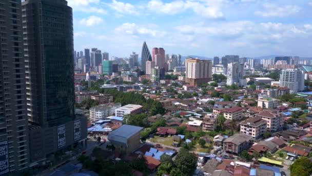 Desa Pintasan Saloma Kuala Lumpur Hari Penerbangan Pesawat Layang Tak — Stok Video