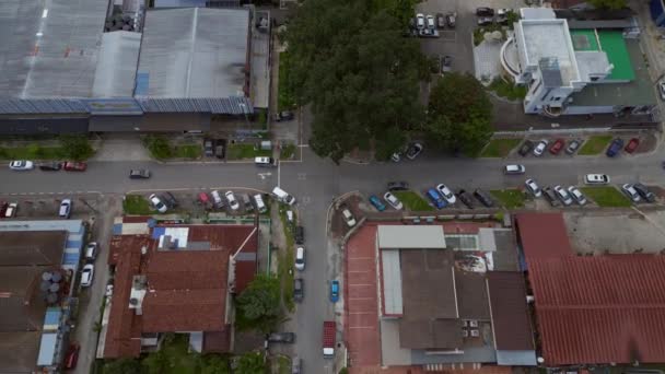 Centre Ville Kuala Lumpur Asia Metropolis Inclinez Drone Vers Haut — Video