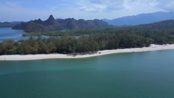Остров Лангкави Тан Песчаный Пляж Hyperlapse Motionlapse Timelapse Высококачественные Кадры — стоковое видео