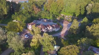 Berlin lunaparkı terk etti. Geri geri uçun. Yüksek kalite 4k görüntü