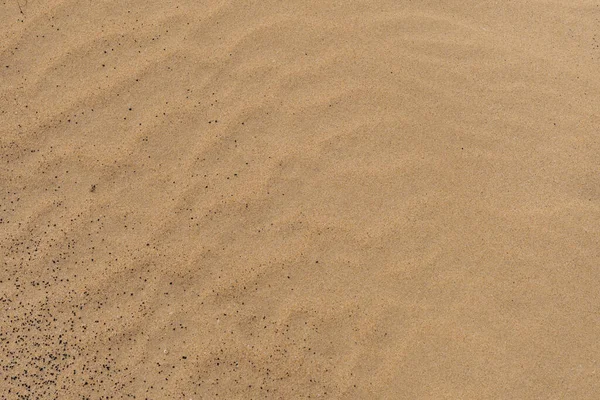 Fechar Fundo Padrão Areia Uma Praia Deserto — Fotografia de Stock