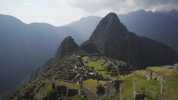 Video Ztracené Město Cuscu Citadela Machu Pichu Město Inků Peru — Stock video