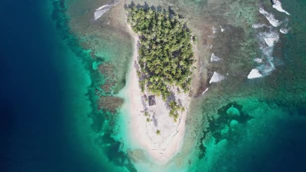 Dron Video Vista Superior Idílica Isla Las Islas Caribeñas San — Vídeos de Stock