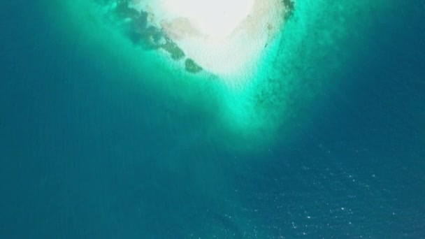 Dron Βίντεο Κάτοψη Του Ειδυλλιακού Νησιού Της Καραϊβικής Νησιά San — Αρχείο Βίντεο