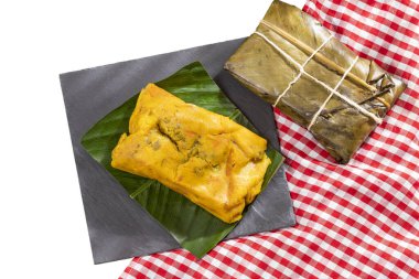 Tamale Muz Yapraklarına Sarılmış Tipik Kolombiya Yemeği