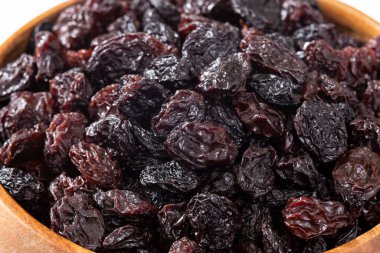 Healthy Food - Nuts Dehydrated Grapes; Photo White Background