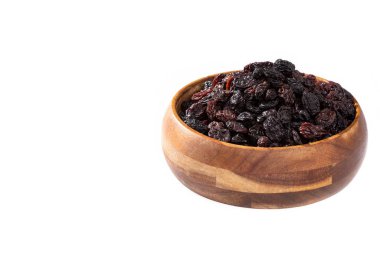 Healthy Food - Nuts Dehydrated Grapes; Photo White Background