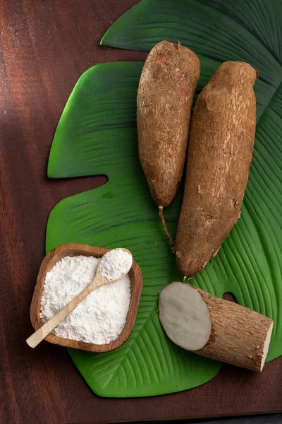 Cassava Almidón Yuca Ecológico Crudo Manihot Esculenta — Foto de Stock