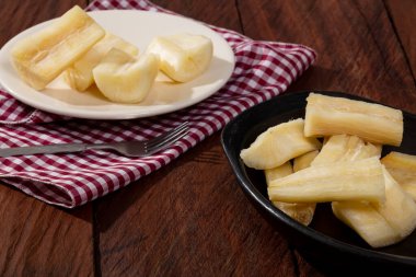 Pişmiş Manioc Esculenta (mandioca, Yuca, Brezilya Pirinci Paddy)