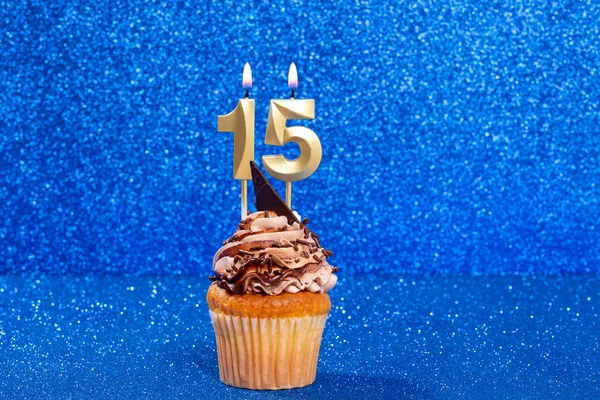 Cupcake Avec Nombre Pour Célébration Anniversaire Anniversaire — Photo