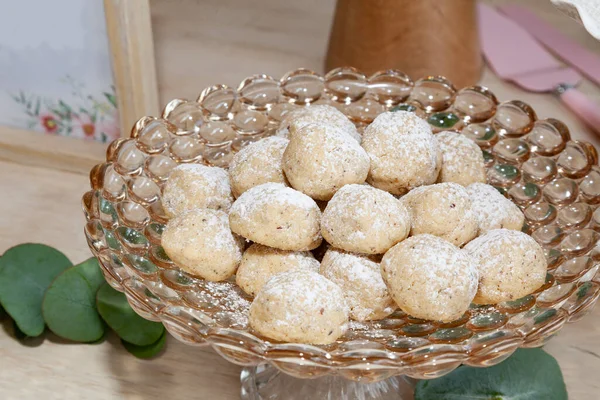Social event; Individual Presentation Of Tasty Cookies For Party Guests