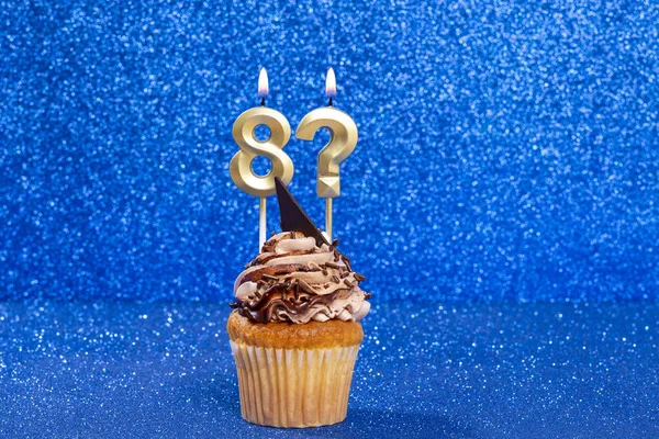 Cupcake Αριθμό Για Τον Εορτασμό Των Γενεθλίων Της Επετείου Και — Φωτογραφία Αρχείου