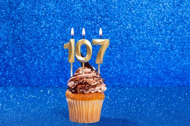 Doğum Günü veya Yıldönümü Kutlaması Numaralı Kek; 107 Numara