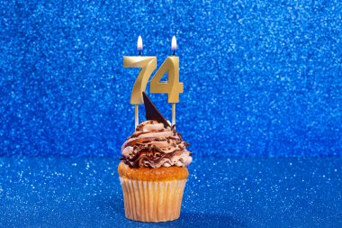 Doğum Günü veya Yıldönümü Kutlaması Numaralı Kek; 74 Numara