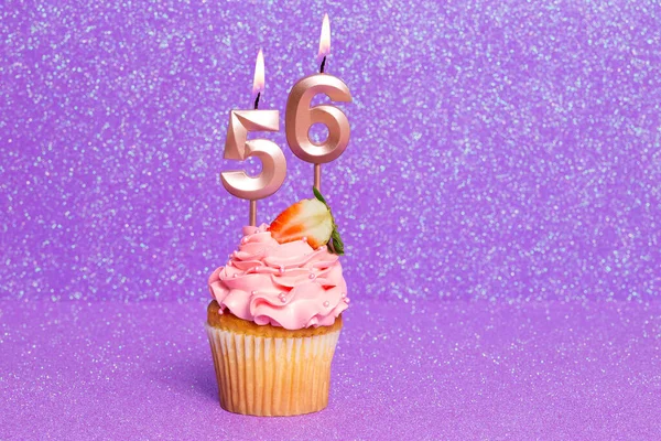 Cupcake Αριθμό Για Τον Εορτασμό Των Γενεθλίων Της Επετείου Αριθμός — Φωτογραφία Αρχείου