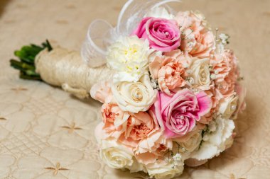 Düğün için buket gelin.