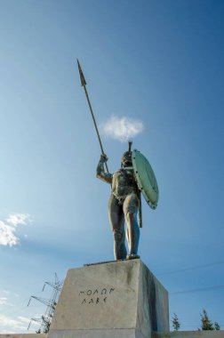 Yunanistan 'ın Termopiles kentinde Kral Leonidas