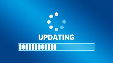 Yazılım dijital ekranı güncelleniyor. Sistem mühendisi ve programlama. Yazılım uygulamaları geliştiricisi.