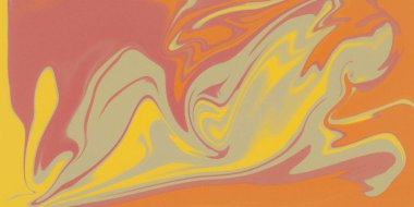 Yeşil, sarı ve turuncu dalga gradyan arkaplan. Renkli tonlarda aydınlatılmış çizgiler. Gürültü dokusu etkisi.