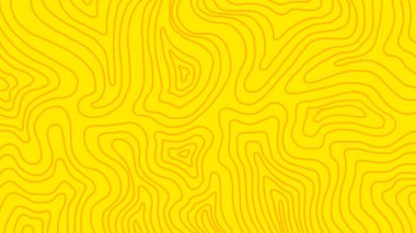 Pürüzsüz, dalgalı sarı çizgileri olan soyut topografik desen. Akan hatlar, görüntü boyunca coğrafi haritalara ya da dalgalanma etkilerine benzeyen organik ve akışkan bir doku oluşturur..