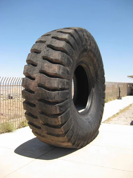 Gigantic Mining Truck Tire on Display near Tucson. High quality photo