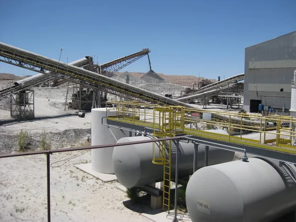 Copper Mine Processing Plant Недалеко Від Тусон Аризона Фотографія Високої — стокове фото