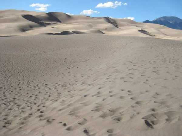 Vista Parque Nacional Great Sand Dunes Colorado Foto Alta Qualidade — Fotografia de Stock