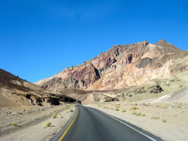 Beautiful Artist Drive in Death Valley National Park . High quality photo