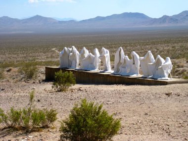 Statues in Rhyolite, Nevada near Death Valley National Park . High quality photo clipart