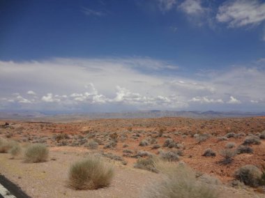 Wide Open Landscape Seen while Driving in Nevada. High quality photo