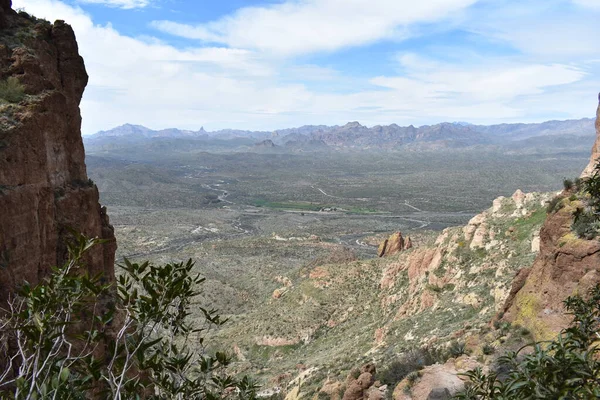 Θέα Κοντά Στην Κορυφή Του Βουνού Picketpost Στην Αριζόνα Υψηλής — Φωτογραφία Αρχείου