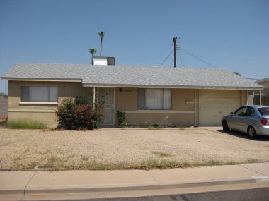 Mesa, Arizona 'daki Tamirci Evi' nin dışında. Yüksek kalite fotoğraf