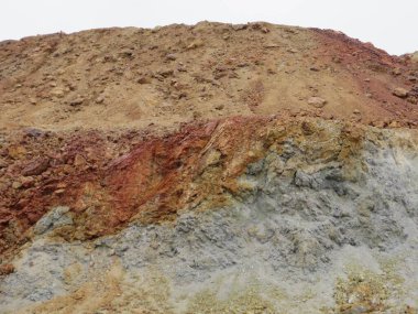 Bisbee Arizona Madencilik Kasabası yakınlarındaki Rocks 'taki mineraller. Yüksek kalite fotoğraf