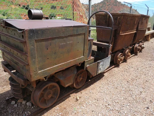 Arizona, Bisbee 'de eski maden arabaları. Yüksek kalite fotoğraf