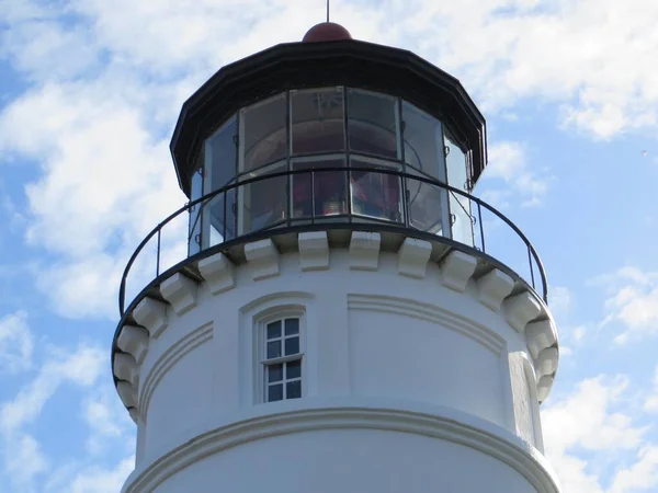Top Historic Umpqua River Lighthouse Reedsport Oregon High Quality Photo — Stock Photo, Image