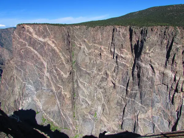 Colorado 'daki Gunnison Ulusal Parkı' nın Kara Kanyonu. Yüksek kalite fotoğraf