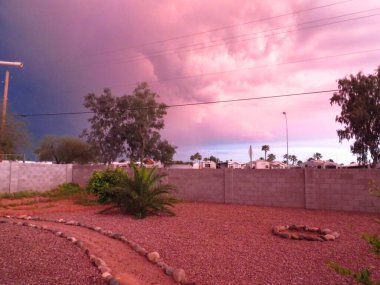 Amazing Summer Haboob Dust Storm in Arizona . High quality photo clipart