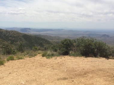 High Country 'deki bir Dirt Road' dan Arizona Wilderness manzarası. Yüksek kalite fotoğraf