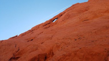 Red Rock Formasyonu ve Doğal Kemer, Valley of Fire State Park, Nevada, ABD. Yüksek kalite fotoğraf