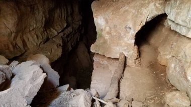 Arizona, Payson yakınlarındaki bir mağarada, Yeraltı Kaya oluşumları. Yüksek kalite fotoğraf