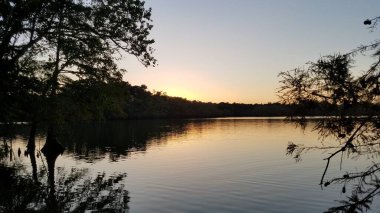 Sunset at Lake Houston, Texas . High quality photo