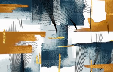 Abstract art background. Luxurious, texture background. Golden wallpaper, carpet, banners, decorative paintings. The fashion of modern art wall clipart