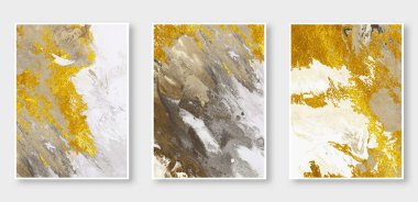 Soyut doku dizilimi. Geometri, yağlı boya, suluboya çizimler ve altın element, arka plan. Modern baskılı takım elbise. Duvar sanatı