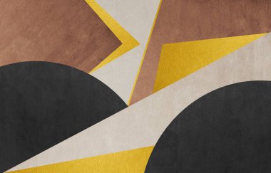 Soyut geometrik çizgi sanatı. Modern sanat duvarları duvar dekorasyonu, duvar kağıdı, duvar resmi, halı, resim asmak için kullanılabilir.
