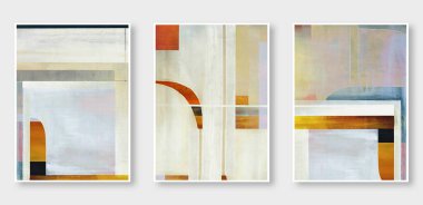 Soyut doku dizilimi. Yağlı boya, eklem geometrisi, suluboya çizimler ve altın element, arka plan. Modern baskılı takım elbise. Duvar sanatı