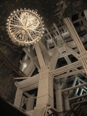Interior of Wieliczka salt mine,n ear Krakow, Poland