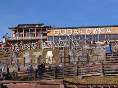 Zakopane, Poland - 01 01 2023 : Building with inscription 