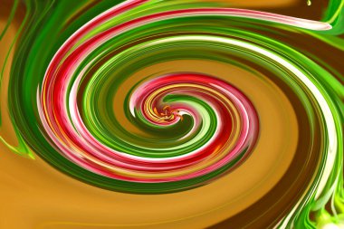 Dönen pembe, yeşil ve kahverengi arka plan.