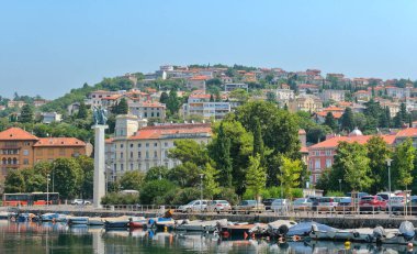 Rijeka, Hırvatistan - 08 01 01 2024: Anavatan Savaşı 'ndan Hırvat Savunucularının köprüsünden Mrtvi kanalı