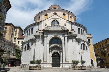 Rijeka, Hırvatistan - 08 01 01 2024: Saint Vitus Katedrali Yazı Tipi Görünümü, Rijeka